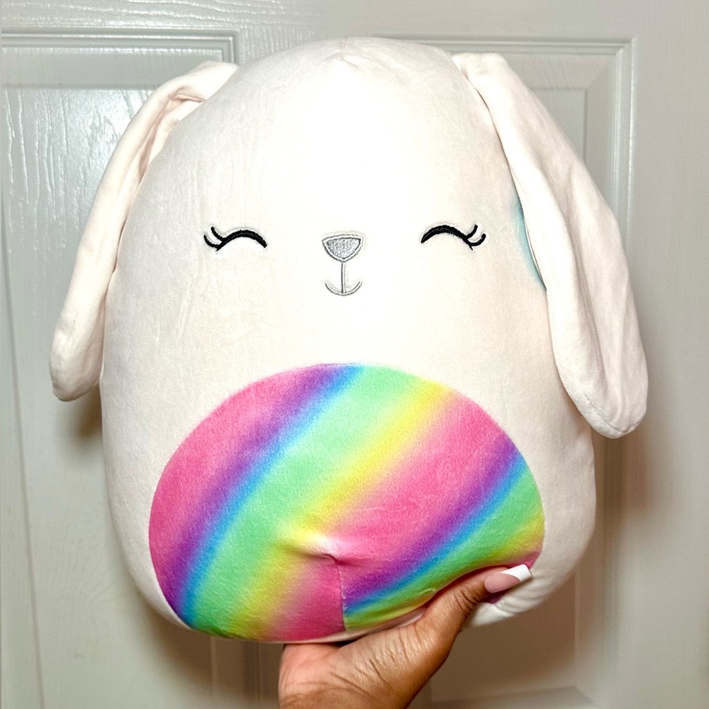 squishmallow | easter toys | robyne bunny | rainbow belly